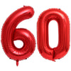 40 Inch Red Number 60 Balloons Giant 60 Balloons Red Birthday 60 Balloons 60 Birthday Anniversary Party Decorations Supplies