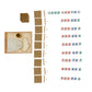 Kghios Montessori Math Beads Toys Materials For Toddlers Golden Beads And Cards Materials Bank Game Thousand Cube Decimal System Mathematics Teaching Materials Baby Preschool Education Toys