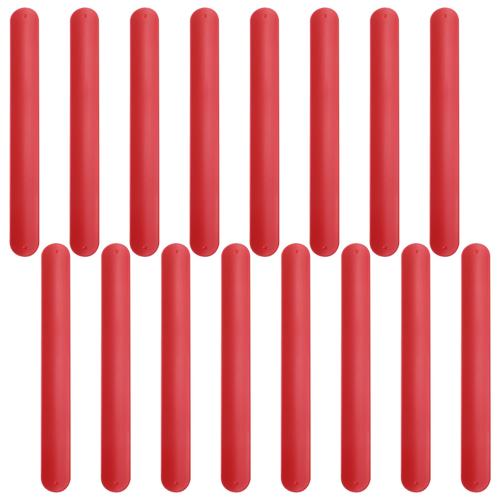 ZCYSRLQIN 16 Pcs Silicone Rubbber Slap Bracelets Plain Slap Bracelets Wrist Soft and Safe Slap Bands Wrap Band for School Party 