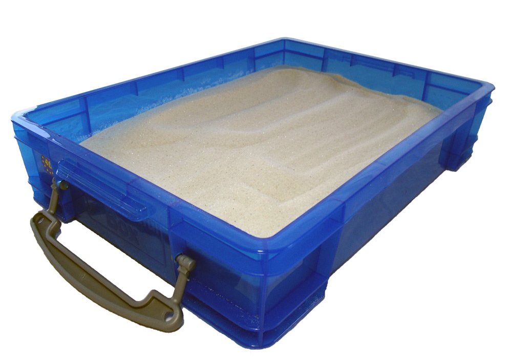 Small 4 Liter Portable Sand Tray with Lid-New