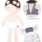 Gagaku Soft Baby Doll Toys (16''), My First Baby Rag Dolls For 1 Year Old Girl Birthday Gift Christmas With Wings Cuddly Toy - Flower Princess