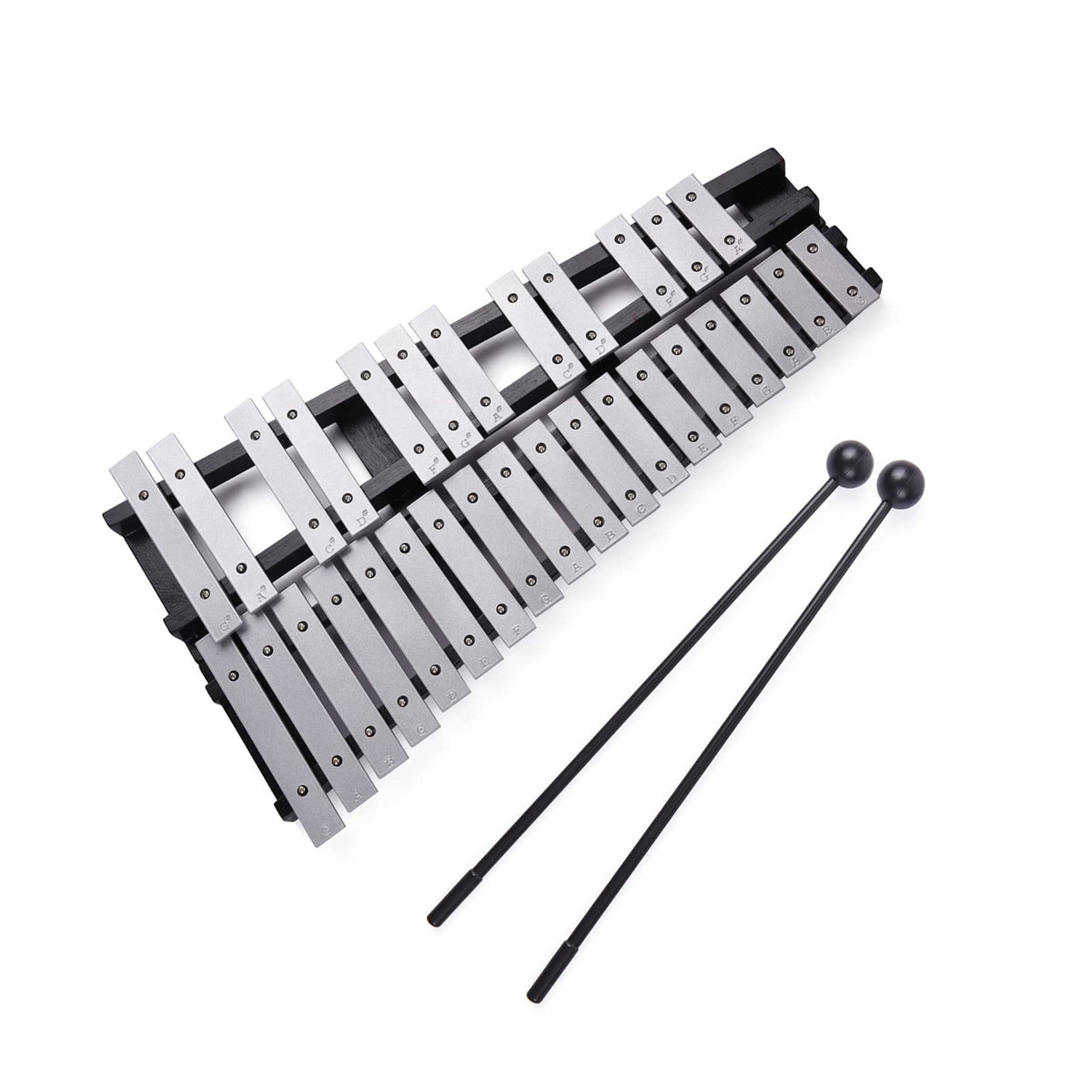 Foldable 30 Note Glockenspiel Xylophone Frame Aluminum Bars Educational Percussion Musical Instrument Gift With Carrying Bag