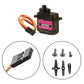 12PCS MG90S Servo Micro 180 9G Servo Motor Geared Micro Servo Motor 9G Smart Robot Compatible with Raspberry Pi Project Car Heli