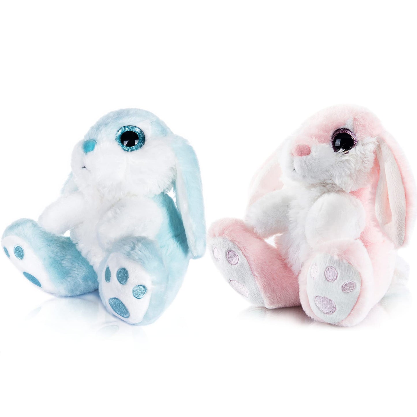 My Oli Bunny Rabbit Stuffed Animal Plush Bunny 7'' Easter Stuffed Bunny With Floppy Ear 2 Pack Plush Rabbit Bedtime Friend Plush