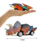 DINOBROS Dinosaur Toy Pull Back Cars - 6 Pack Dino Toys for Kids, Perfect for 3-5 Year Old Boys & Girls, T-Rex Dinosaur Games