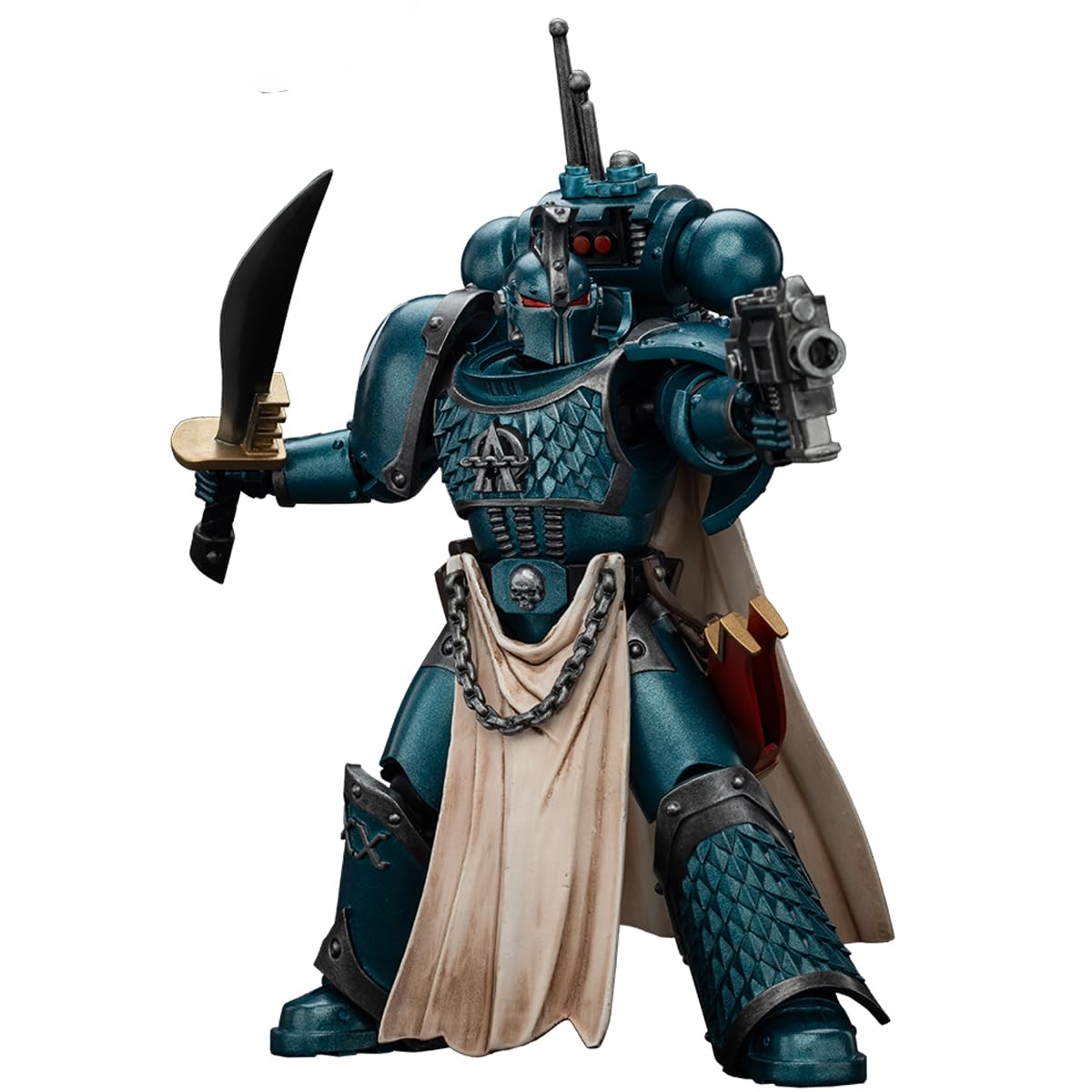 JOYTOY Warhammer 40K The Horus Heresy 1/18 Action Figure-Alpha Legion Legion Praetor with Power decorative replica blade-Collection Model Birthday Gifts