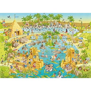Heye Nile Habitat 1000 Piece Marino Degano Funky Zoo Jigsaw Puzzle