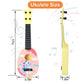 Yoloplus+ 17 Inch Toddler Ukulele Guitar Toy 4 Strings Mini Guitar For Kids - Children Musical Instruments Educational Learning Toy (17 Inch Pink Color)