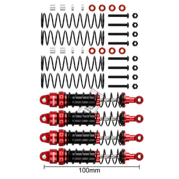 INJORA RC Shock Absorber Set 4pcs RC Dampers for 1/10 RC Crawler Axial SCX10 90046 AXI231017 TRX-4 D90 (100mm)