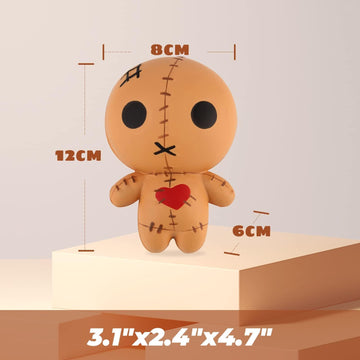 Anboor 4.7 Inches Voodoo Dolls Squishies Ghost Doll Halloween Kawaii Soft Slow Rising Scented Squishies Stress Relief Kids Stress Relief Kid'S Toys