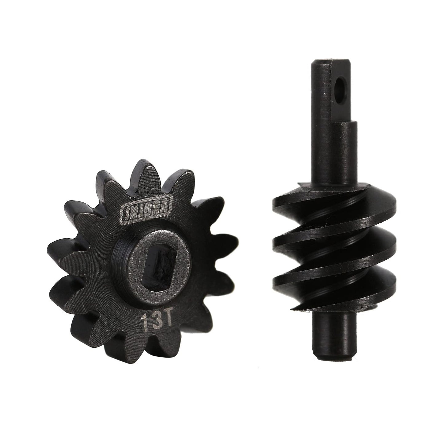 INJORA Overdrive Gears Differential Axle Steel Gears 13T Steel Worm Gears Upgrade Parts for AX24 SCX24 C10 JLU Gladiator Bronco