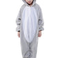Canasour Polyster Unisex Child Pajamas Halloween Animal Cosplay Koala Costume Chirstmas Anime One-Piece Onesie For Girls Boys 10-12 Years (10(125#), Koala Grey)
