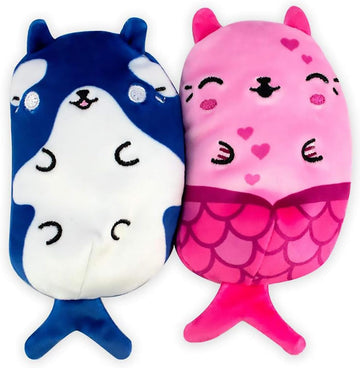 Cats Vs Pickles - Swimmy - Key West Kitty, Finely, Willy, & Walter - 4-Pack - 4 Cute Cuddly Collectible Bean Plush Toy - Are You