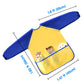 KUUQA Childrens Kids Toddler Waterproof Play Apron Art Smock with 3 Roomy Pockets - Painting, Baking, Feeding Smock - Age 2-4 ye