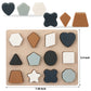 Toyhdayo Toddlers Shape Silicone Puzzle Montessori Learning Shape Toy Board For Baby & Toddler Puzzles Toys Toddler Gifts