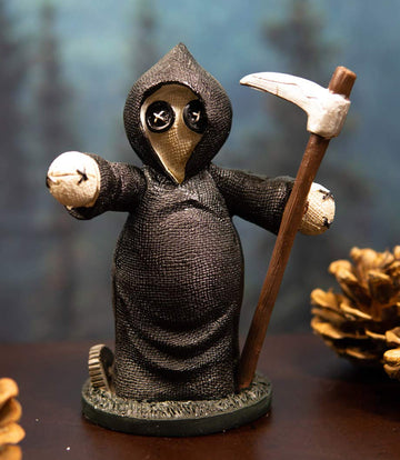 Ebros Day Of The Dead Pinheadz Monster With Voodoo Stitches Figurine Halloween Collectible Statue Fantasy Mythical Beings Undead Apocalypse Horror Icon (Grim Reaper)
