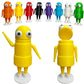 REPO 3D Printed Character Figure, R.E.P.O Horror Game Posable Articulated Collectible Model for Fans Gift (Yellow)
