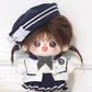 Niannyyhouse 20Cm Doll Clothes Hat Coat Shirt Pants Skirt Tie Shoes Accessories School Uniform Sets 8In Plush Doll Dress Up (A-1)