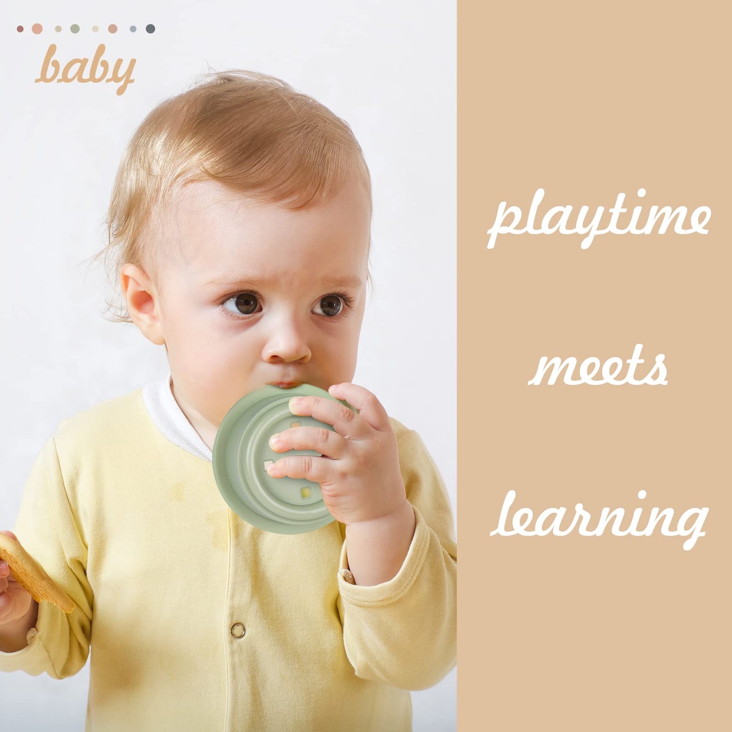 Flypear Stacking Cups Toy For Baby 6-12 Months, 8Pcs Nesting Cups Set For Toddler 1-3, Kids Bathing And Counting Stackable Toy F