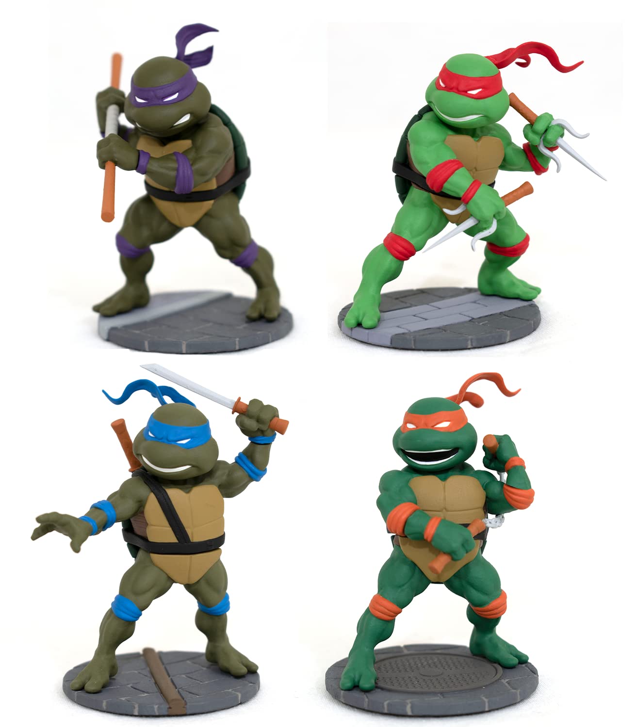 Diamond Select Toys Teenage Mutant Ninja Turtles D-Formz Box Set - 2" Multicolor, Model 699788845950, Exclusive 2023 Edition