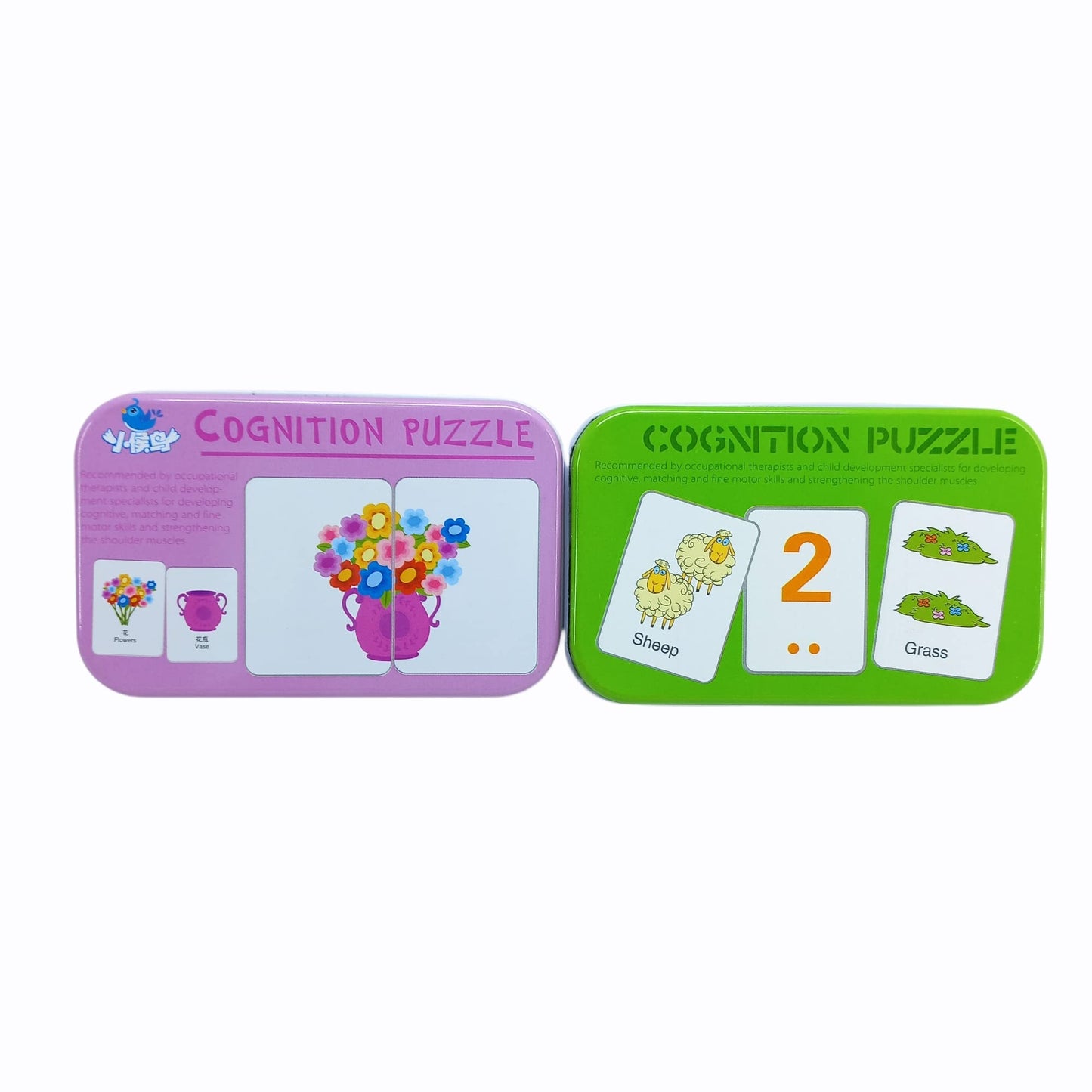 Folca Game Puzzle Card Learning Wooden Toys Educational Toys For Kids Gift,Cognitive Puzzle,Matching Game Learning Flash Cards F