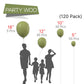 Partywoo Sage Green Balloons 120 Pcs Olive Balloons Different Sizes Pack Of 18 12 10 5 Inch Olive Green Balloon Arch Kit Sage Balloon Garland As Forest Baby Shower Birthday Party Decorations Green-F11