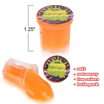Artcreativity Mini Noise Putty For Kids - Bulk Pack Of 48 Slime - Assorted Vibrant Colors, Birthday Party Favors, Goodie Bag Stuffers, Piñata Filler, Funny Prank Toy, For Boys And Girls