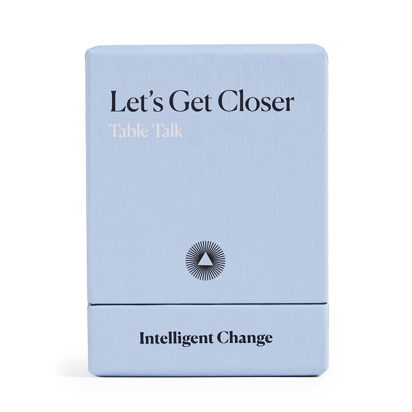 Intelligent Change Get Closer: Table Talk Conversation Cards, Dinner Party Conversation Starters, Fun Talking Card Game Friends, Family, & Couples, Icebreaker Game 52 Question Cards
