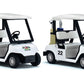 KiNSFUN Pull Back Action Golf Cart Set, 2 Count, White, Metal - Fun Toy for Kids
