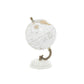 Deco 79 Marble Globe, 5' X 5' X 8', White