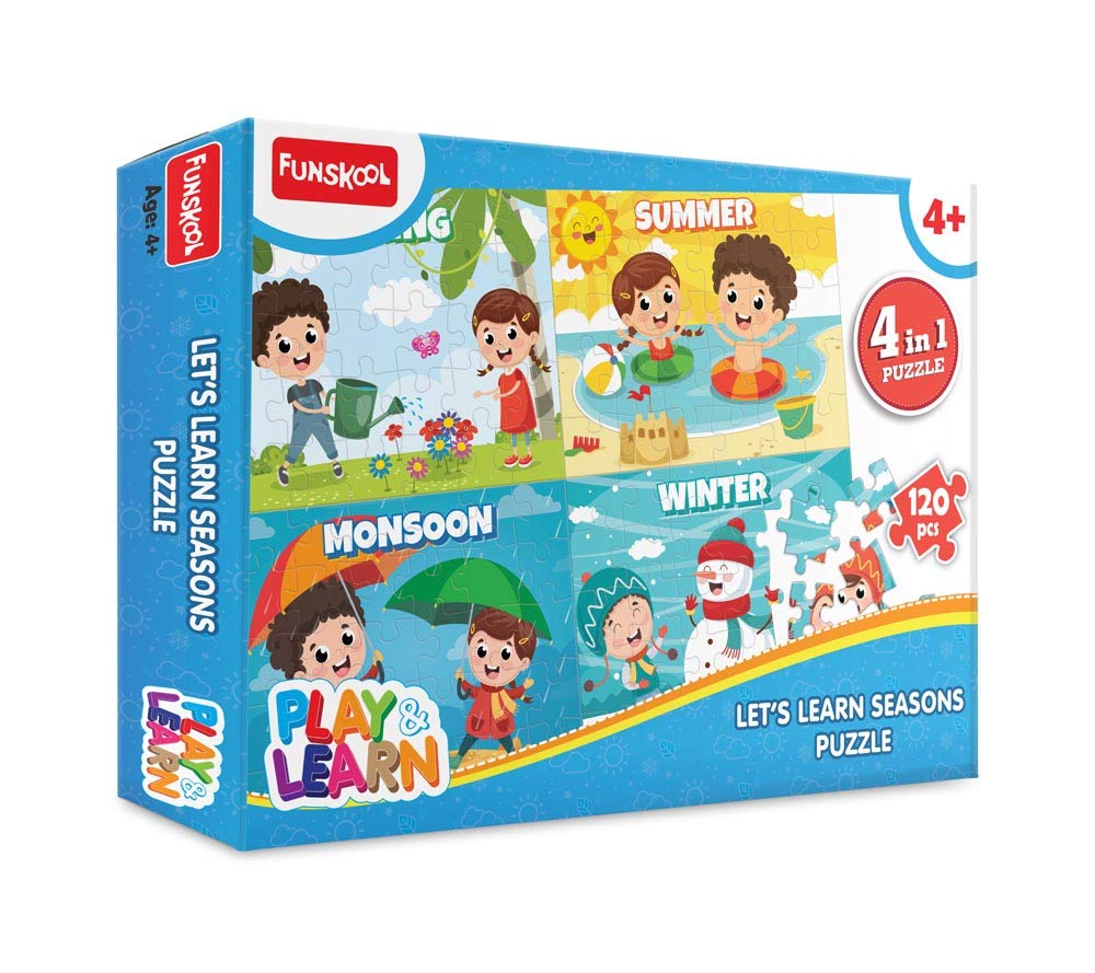 Funskool  Play & Learn Funskool Play & LearnSeasons,Educational,120 Pieces,Puzzle,For 4 Year Old Kids And Above,Toy