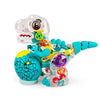 Nenekal Electric T-Rex Dinosaur Toy With Transparent Gears & Multicolored Flashing Led Lights, Music, Moving Wheels, Stem Toys For Toddlers, Boys & Girls, Tummy Time