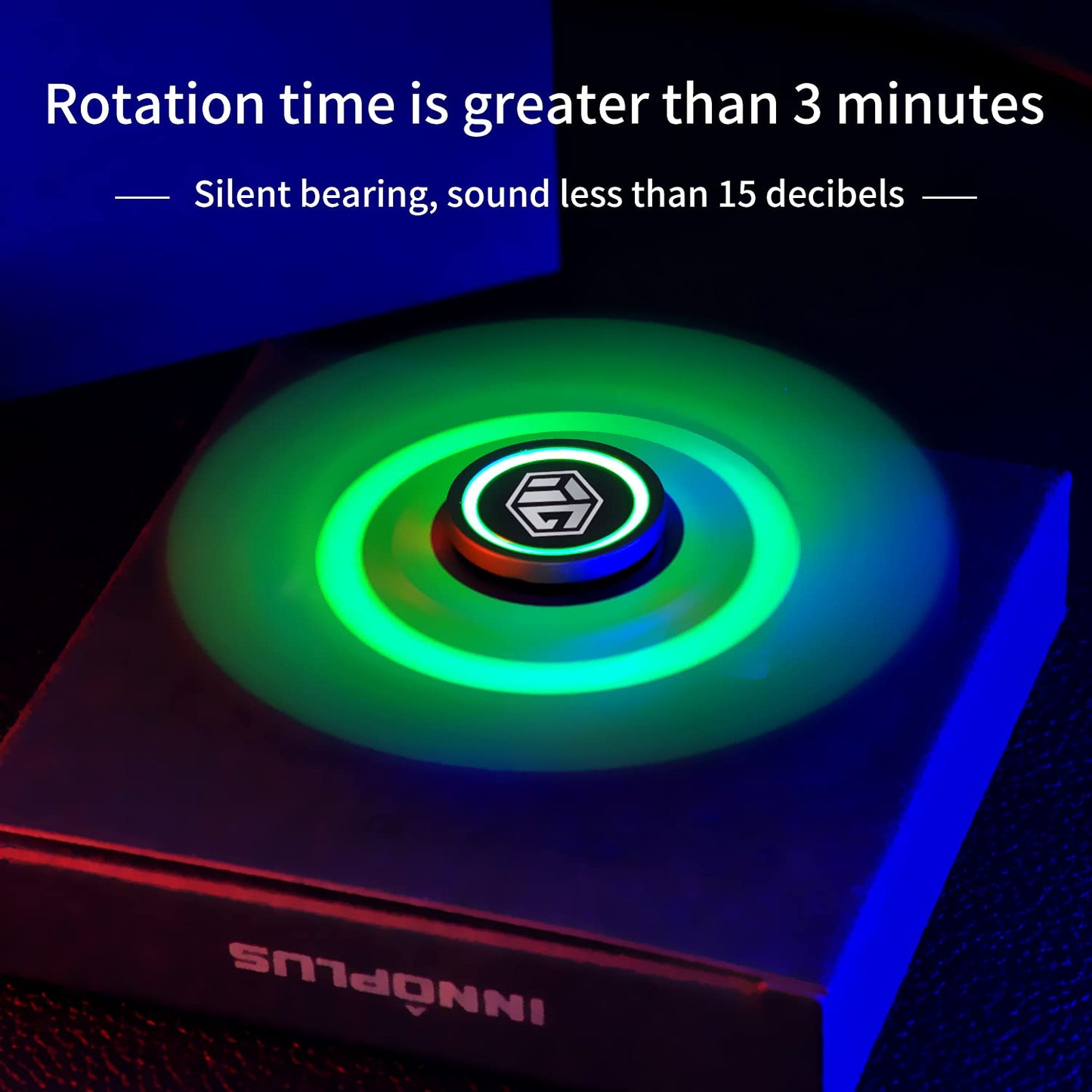 Fidget Spinners, Innplus Fidget Spinners For Kids, Fidget Toys, Fidgets For Kids,Metal Fidget Spinner With Luminous Light Stress