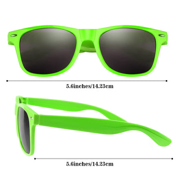 Tuparka 20 Pack Kids Sunglasses Bulk For Summer Pool Party Favors Birthday Parties Goody Bag Fillers, Green