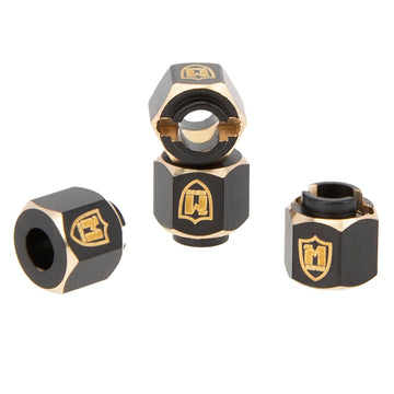 MEUS RACING TRX4M Brass Wheel Spacer 6mm(+2mm) Hex Extension Adapter for Redcat Ascent-18 TRX4M Defender Bronco K10 F150 1/18 RC