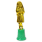 Party Central Pack of 6 Gold and Green Hula Girl Award Statuette Decors 8.5