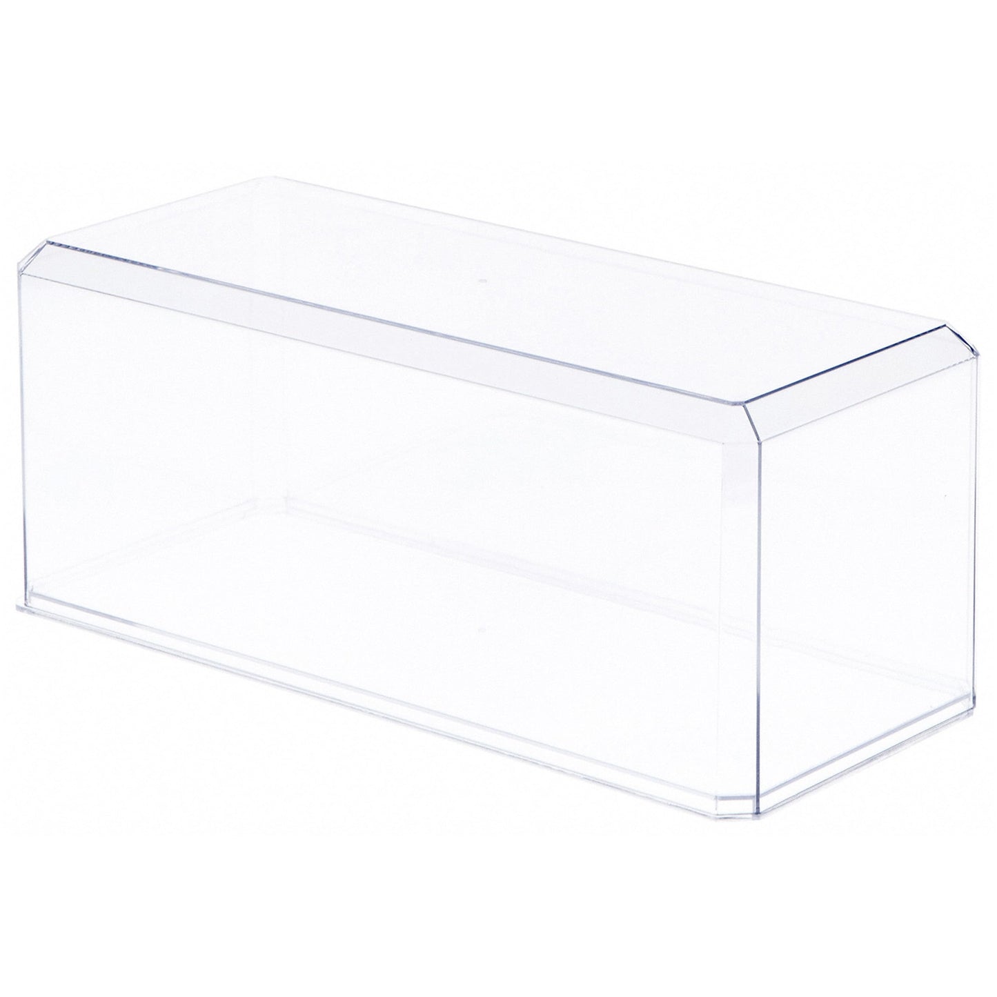 Pioneer Plastics 355C Clear Plastic Display Case For 1:18 Scale Cars, 13'' W X 5.5'' D X 5'' H (Mailer Box), Pack Of 4
