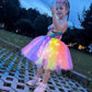 Gigoitly Unicorn Dress For Girls Sequin Unicorn Costume With Led Lights For Halloween Birthday Party Decorations