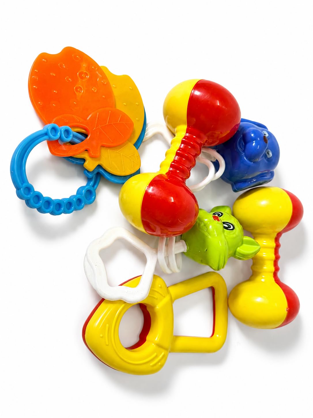 Dorytoy Colorful Baby Hand Shaker Rattle Toy Set For Infant Educational Learning Teething Relief Baby With Teether Musical For C