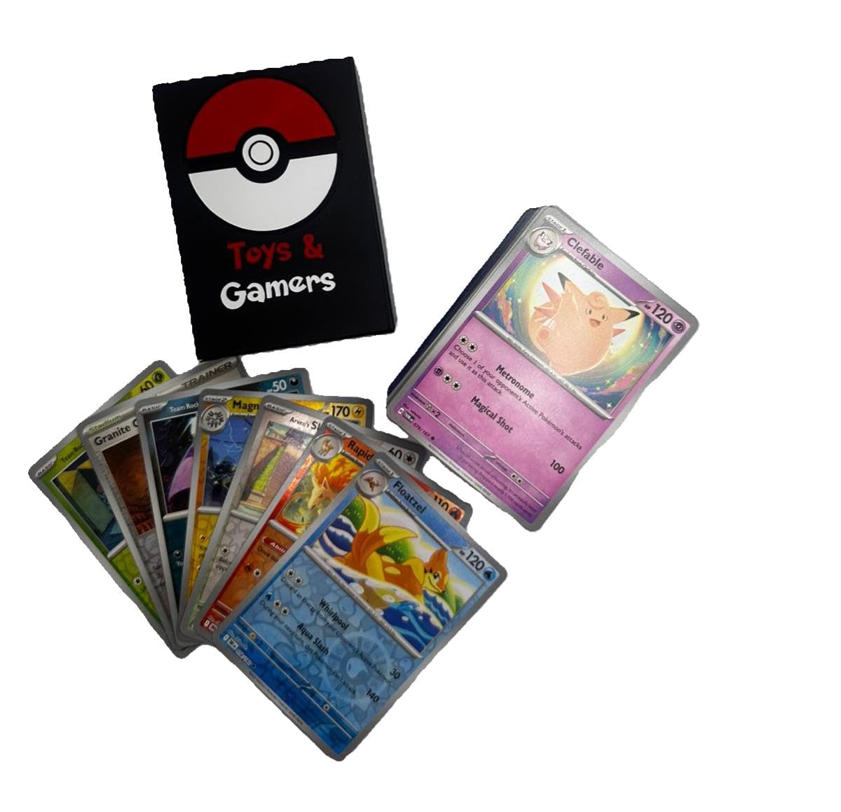 Pokemon TCG Random Cards Lot - 100 Cards Plus 7 Bonus Foil Cards, Multicolor, Model 793936849217, Card Stock