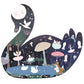 Floss & Rock Enchanted Swan 40-Piece Shaped Jigsaw Puzzle, Cotton, 60 x 41 cm