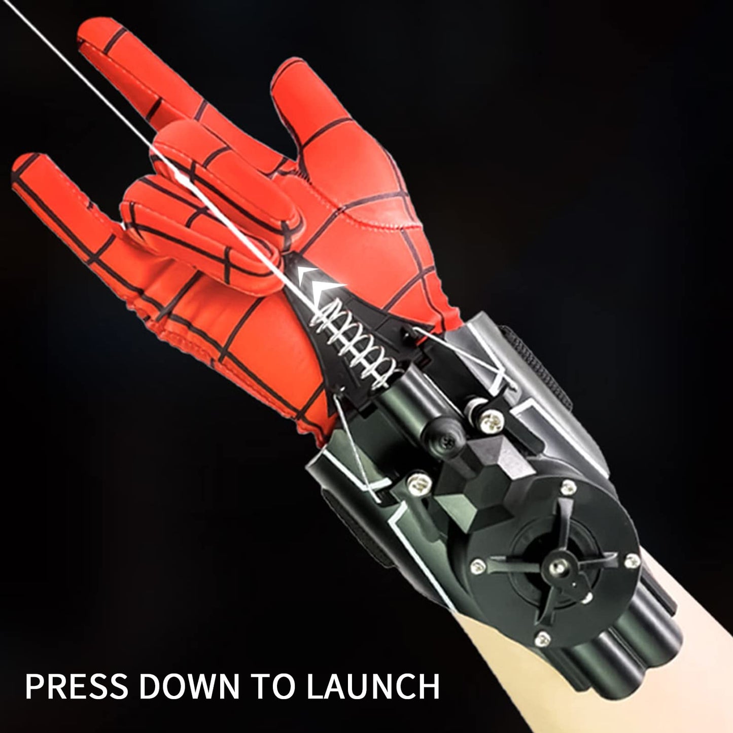 Qhjiu Spider Web Shooter, Real Web Slinger That Actually Shoots For Kids, Cool Toy Things For Superhero Fans