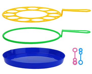 B bangcool Big Bubble Wands Set - Large Plastic Bubble Maker with Tray, Blue, Model I924342URHZ16LNO9