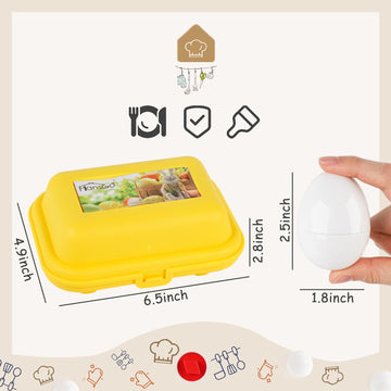 Hansgo Shape Matching Eggs Toys For Toddlers, 6 Easter Egg Toys With Storage Carton, Educational Color And Shape Matching Set