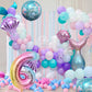 Mermaid Birthday Decoration Mermaid Balloons Kit Sea Balloon Mermaid Foil Balloon Mermaid Tail Balloons For Girls Mermaid Party