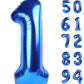 40 Inch Navy Blue 1 Balloon For First Birthday, Blue One 1St Number Balloon Birthday Decorations For Man, 10Th 21St, Giant Numbe