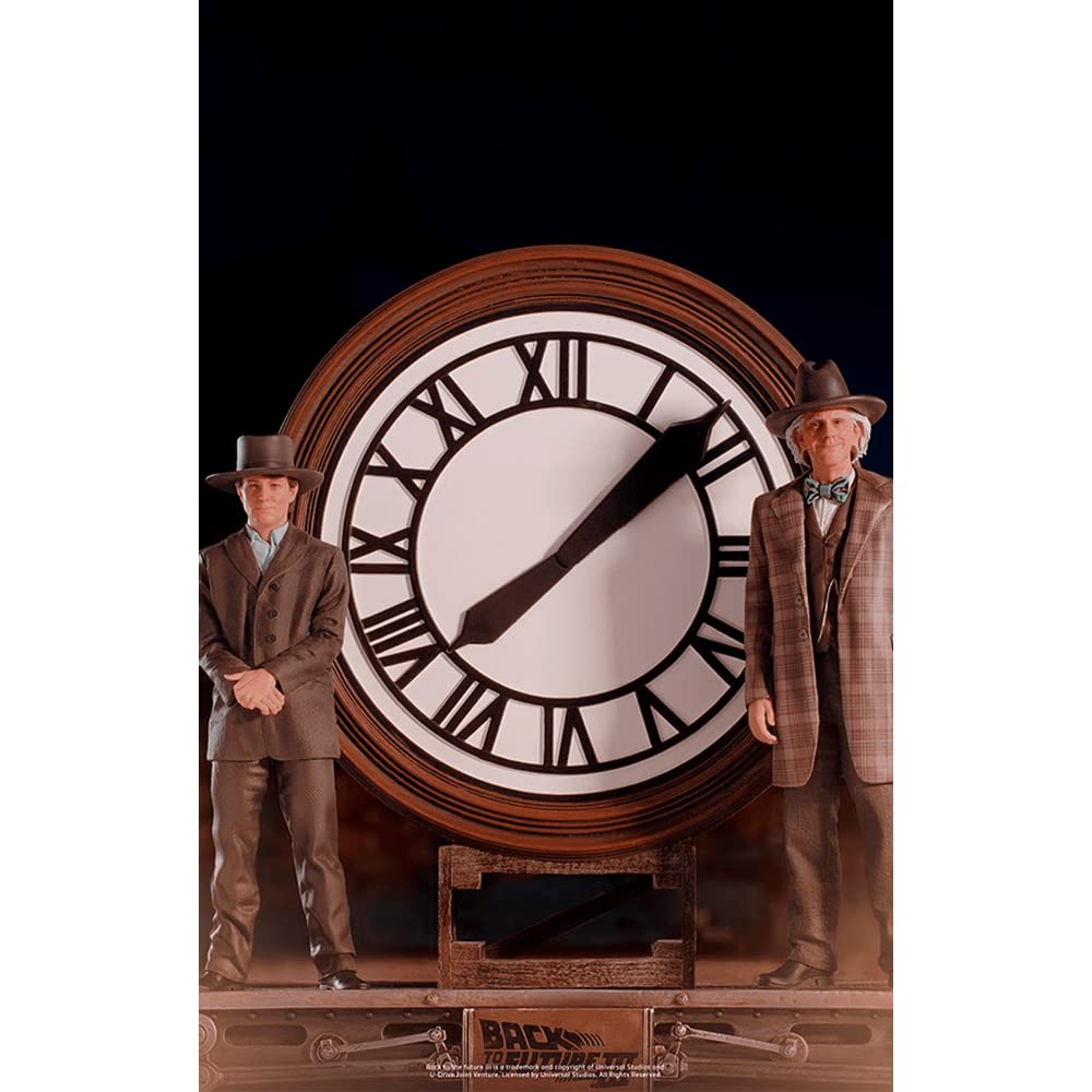 Iron Studios - Back to the Future - Art Scale 1/10 - Marty and Doc at the Clock Statue