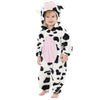 Lonulain Unisex Baby Animal Costume Pajamas, Infant Flannel Hooded Halloween Romper Cosplay Costume/Homewear/Sleepwear (Cow,12-1