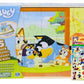 Bluey 5 Wood Puzzles with Storage Box  72 limited availability Mickey Mouse Clubhouse Stickers and Star Wars 300+ Stickers Bundle for Kids - Ages 3 and Up