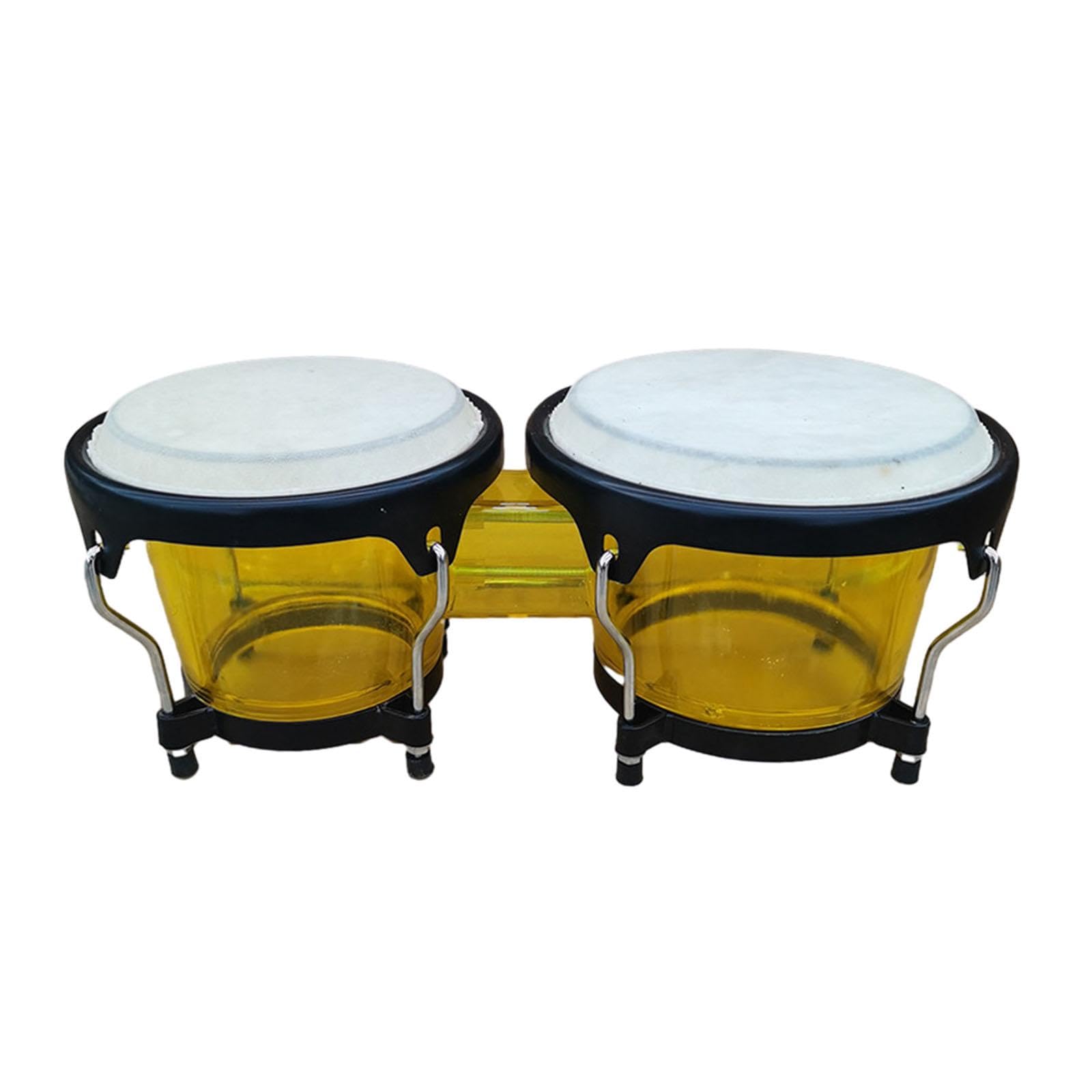 Ujeavette Percussion Bongos Drum Set Early Educational African Drum For Gifts Children Yellow